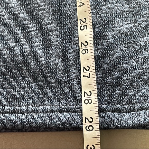 Eddie Bauer Quarter Zip Pull Over Knit Fleece Blue L - Picture 9 of 9